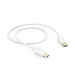 Ladekabel, USB-C - USB-C, 1 m, Weiß