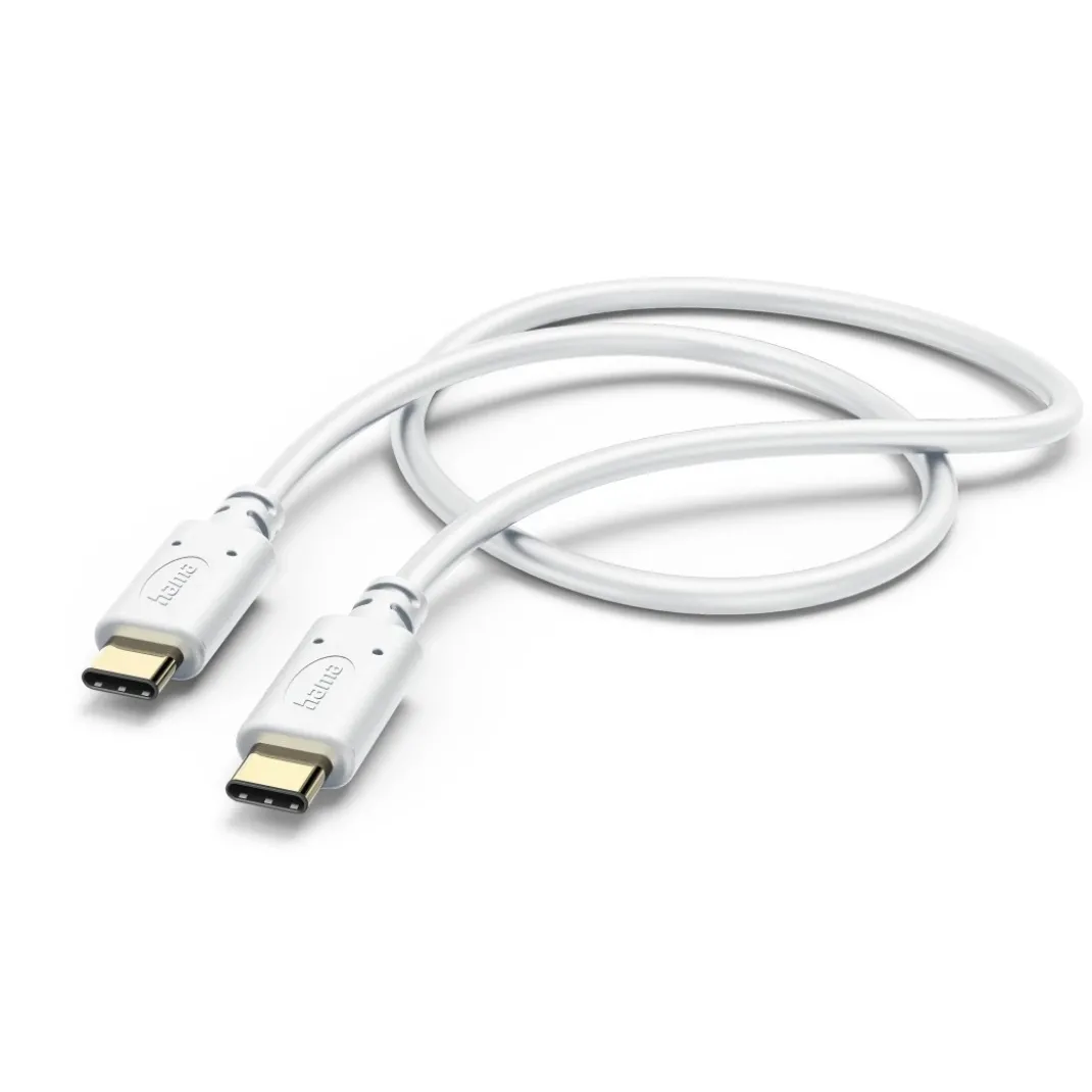 Ladekabel, USB-C - USB-C, 1,5 m, Weiß