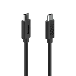 Ladekabel, USB-C - USB-C, 60 W, 1,2 m, Schwarz