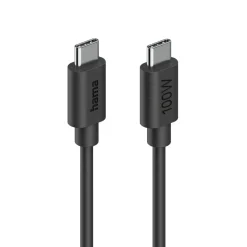 Ladekabel, USB-C - USB-C, 100 W, 1,2 m, Schwarz