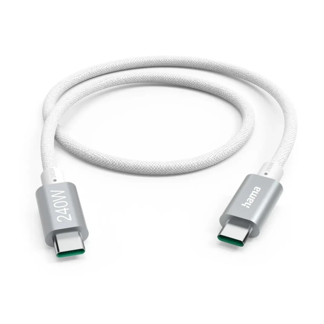 Ladekabel USB-C - USB-C, 240W, "Full-Featured", USB 3.2 Gen1, 5Gbit/s, 1,5m