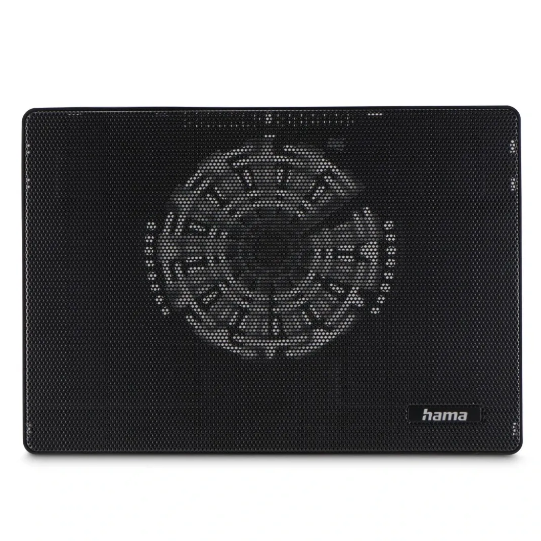 Laptop-Kühler "Slim", ultraflach, leise, leicht, bis 40 cm (15,6"), Schwarz