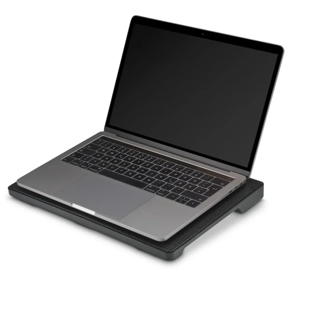 Laptop-Kühler "Slim", ultraflach, leise, leicht, bis 40 cm (15,6"), Schwarz