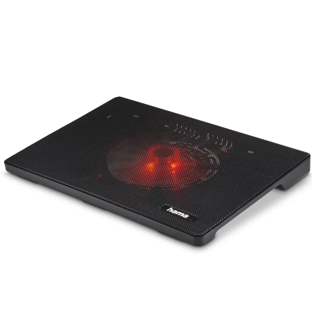 Laptop-Kühler "Slim", ultraflach, leise, leicht, bis 40 cm (15,6"), Schwarz