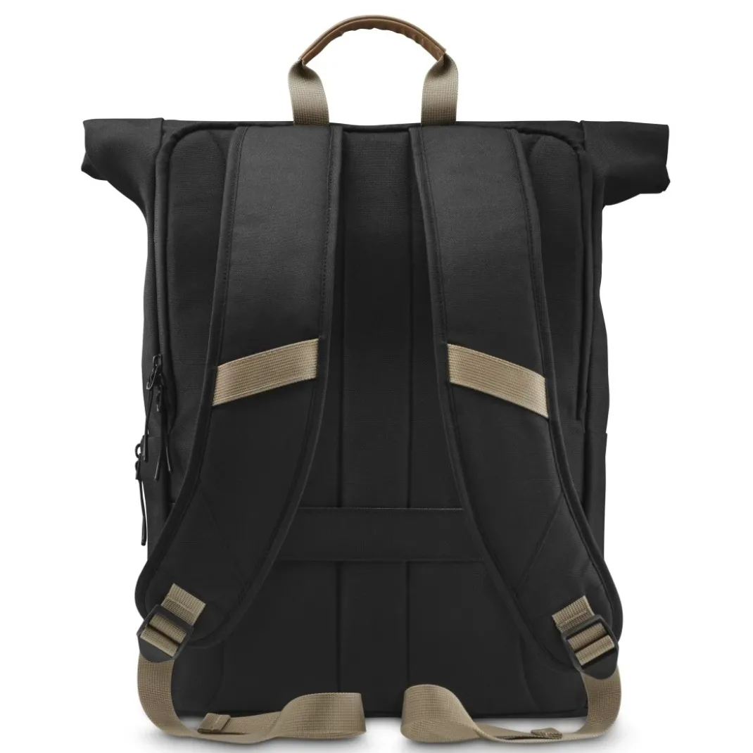 Laptop-Rucksack "Silvan", Rolltop, bis 41 cm (16.2"), 22 l, Schwarz