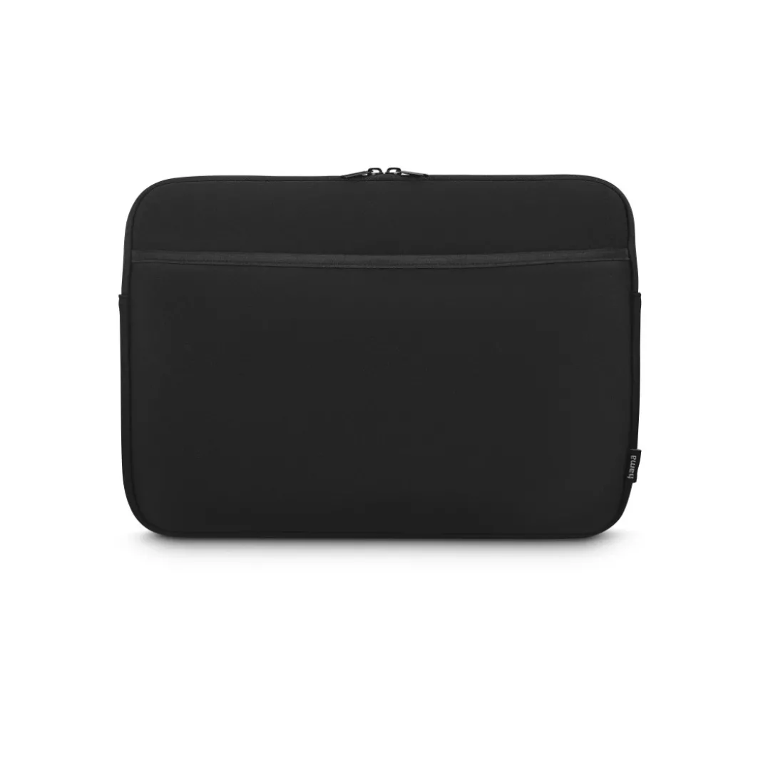 Laptop-Sleeve "Neoprene" mit Vorderfach, 36 - 40 cm (14,1"-15,6"), Schwarz