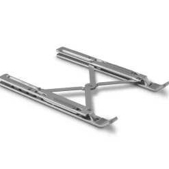 Laptop-Stand "Aluminium" 6-stufig neigbar, faltbar, bis 40cm (15,6"), Silb.