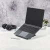 Laptop-Stand "Metall", 4-stufig neigbar, faltbar, bis 40 cm (15,6"), Grau