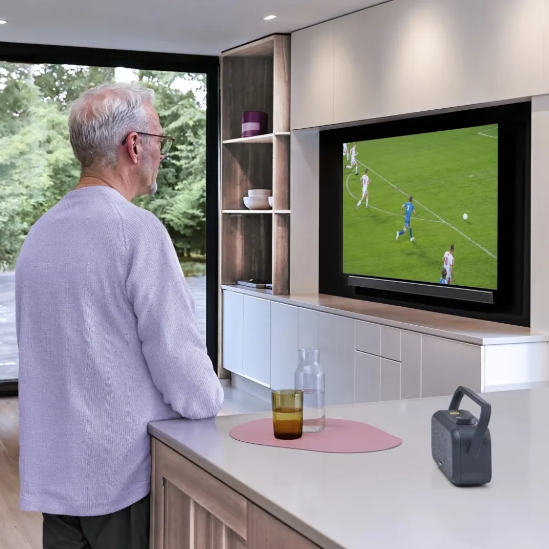 Lautsprecher für Fernseher, 2,4-GHz-Station + Bluetooth®, tragbar, stereo