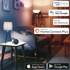 LED Wandlampe für innen und außen, WLAN, App- u. Sprachsteuerung, Weiß