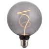 LED-Filamentlampe, E27, Globe G125, smoke, klar, extra Warmweiß, dimmbar