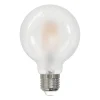 LED-Filamentlampe, E27, 470lm ersetzt 40W, Globe G80, matt, Warmweiß