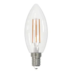 LED-Filamentlampe, E14, 250lm ersetzt 25W, Kerze C35, klar, Warmweiß