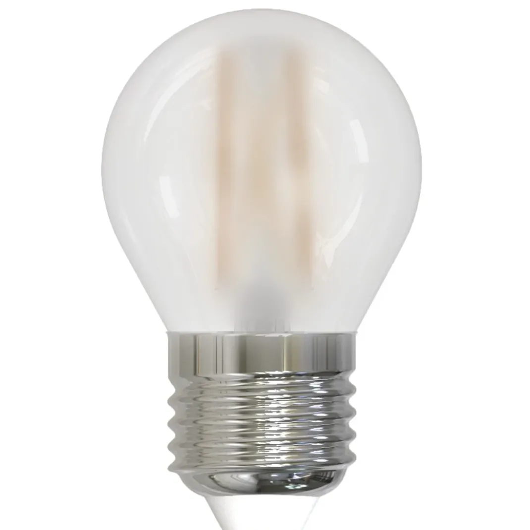 LED-Filamentlampe, E27, 250lm ersetzt 25W, Tropfen P45, frost, Warmweiß