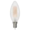 LED-Filamentlampe, E14, 470lm ersetzt 40W, Kerze C35, matt, Warmweiß, 2 St.