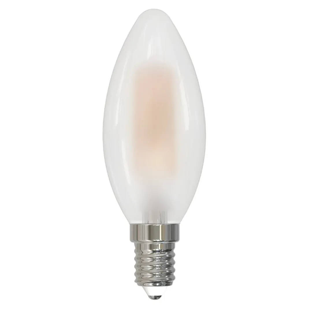 LED-Filamentlampe, E14, 250lm ersetzt 25W, Kerze C35, matt, Warmweiß