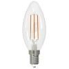 LED-Filamentlampe, E14, 250lm ersetzt 25W, Kerze C35, klar, Warmweiß, dimmb