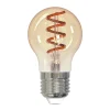 LED-Filamentlampe, E27, Tropfen P45, amber, klar, extra Warmweiß, dimmbar