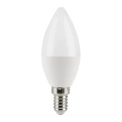 LED-Lampe, E14, 470lm ersetzt 40W, Kerze B35, matt, Warmweiß