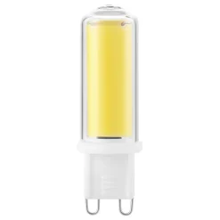 LED-Lampe, G9, 600lm ersetzt 48W, Stecksockel, klar, Warmweiß
