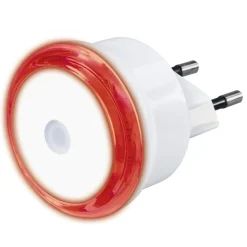 LED-Nachtlicht "Basic" mit Stecker, Dämmerungssensor, energiesparend, Rot
