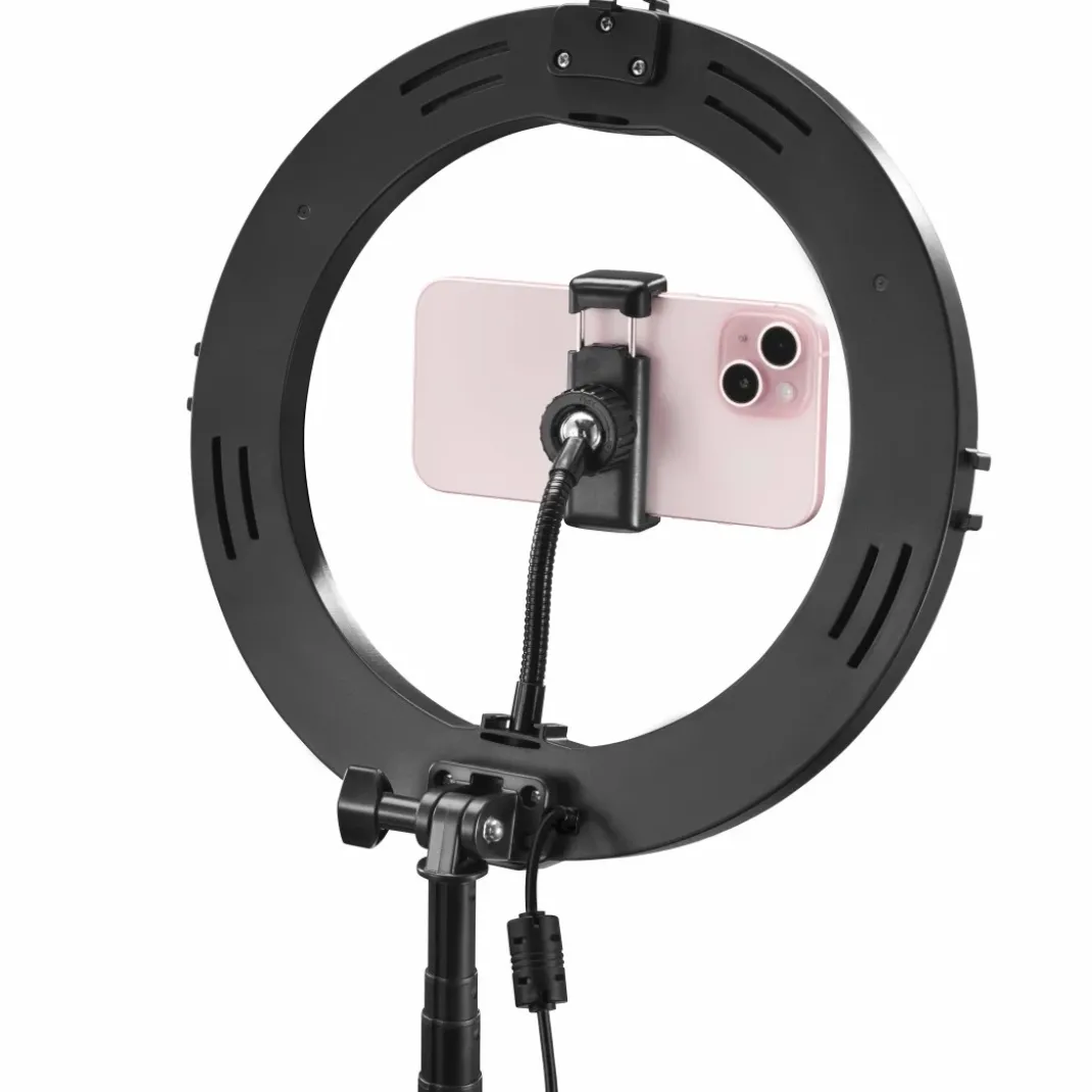 LED-RGB-Ringleuchte "SpotLight FoldUp RGB 102 ", Smartphone-Set, faltbar