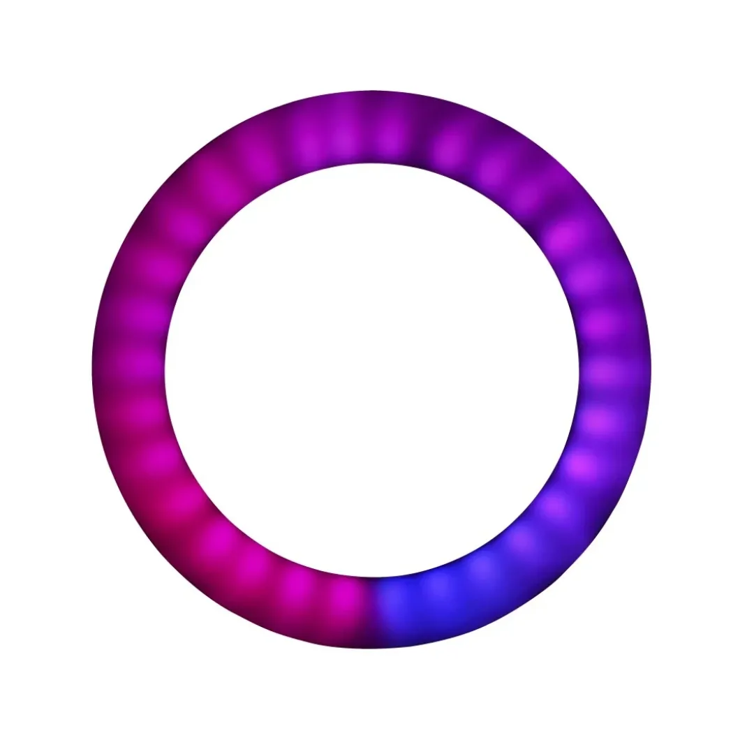 LED-RGB-Ringleuchte "SpotLight FoldUp RGB 102 ", Smartphone-Set, faltbar