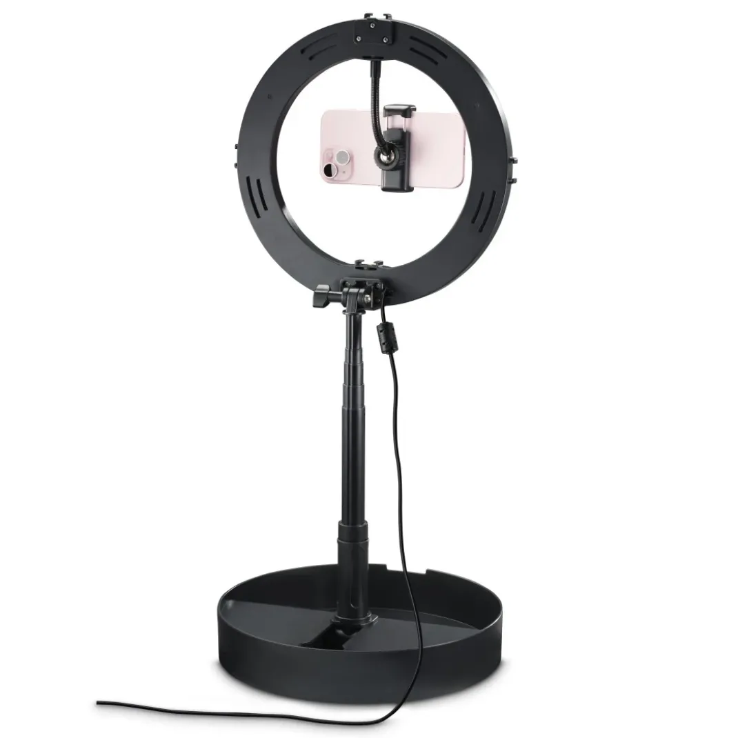 LED-RGB-Ringleuchte "SpotLight FoldUp RGB 102 ", Smartphone-Set, faltbar