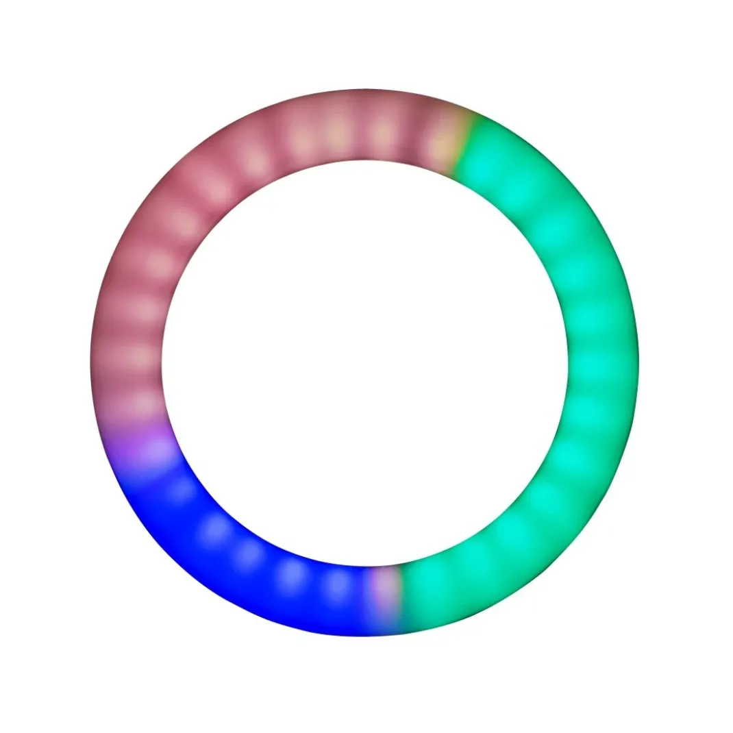 LED-RGB-Ringleuchte "SpotLight FoldUp RGB 102 ", Smartphone-Set, faltbar