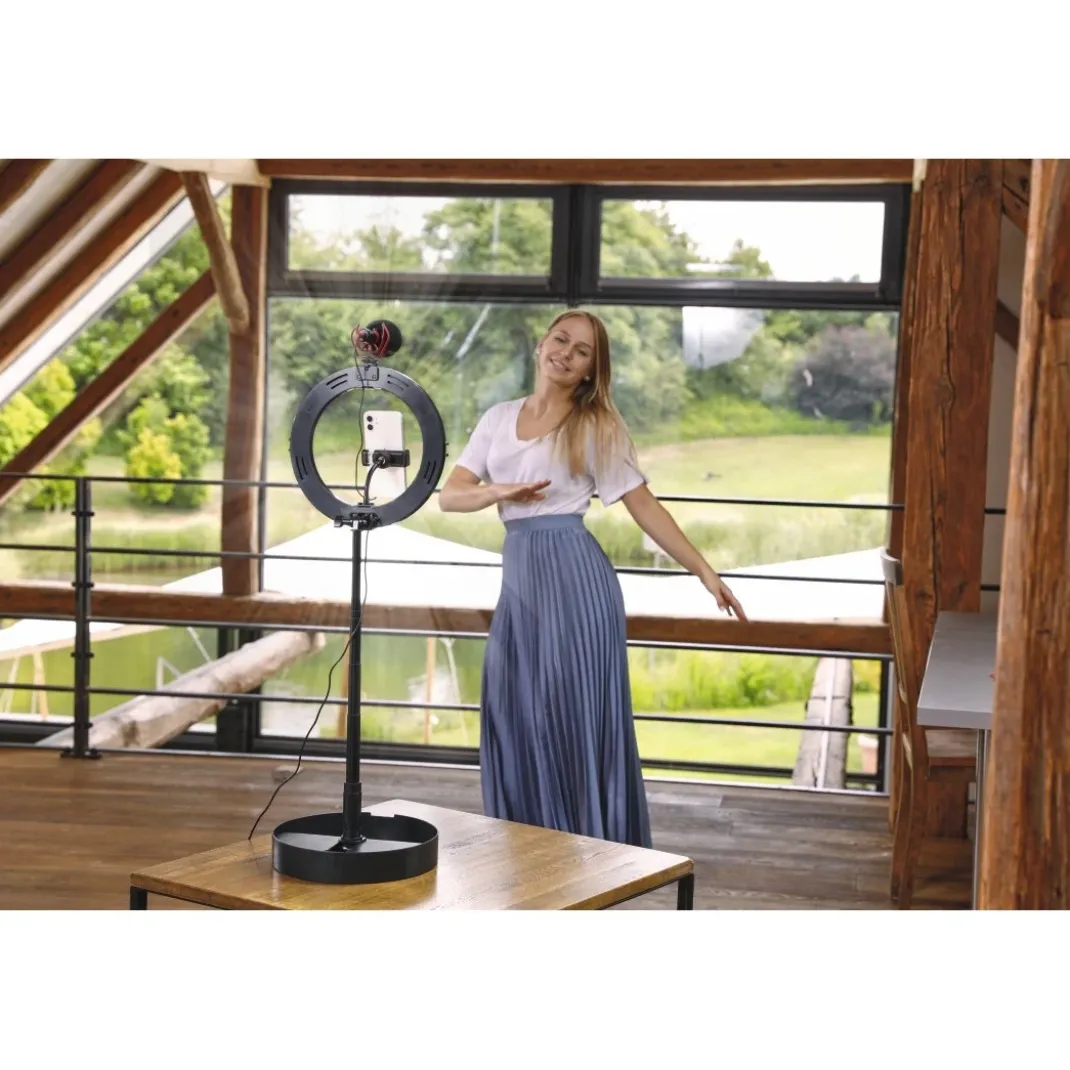LED-Ringleuchte "SpotLight FoldUp 102 II", Set für Smartphones, faltbar