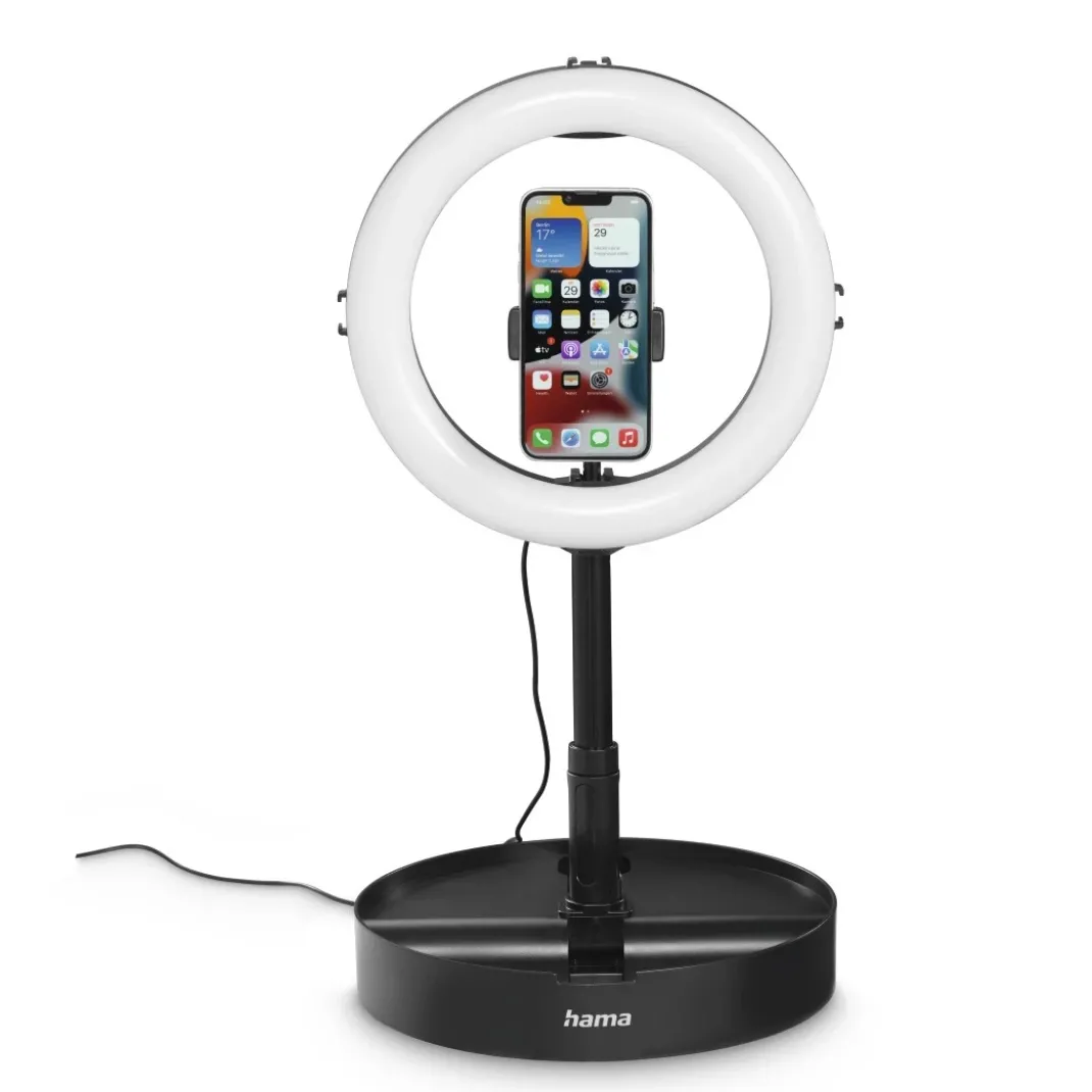 LED-Ringleuchte "SpotLight FoldUp 102 II", Set für Smartphones, faltbar