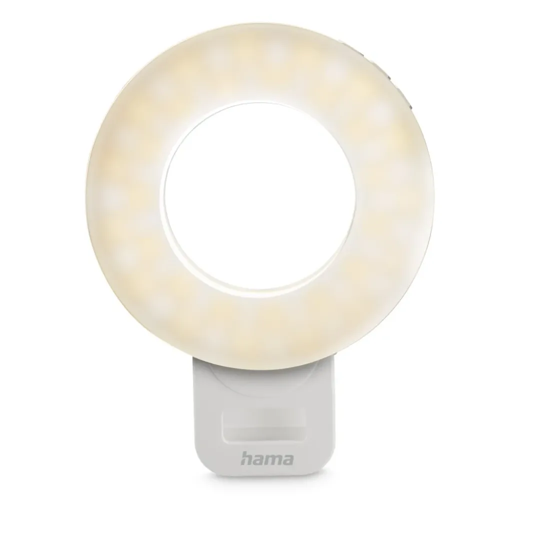 LED-Ringleuchte "ToGo", Clip-On-Ringlicht für Handy, aufladbar, 3 Modi