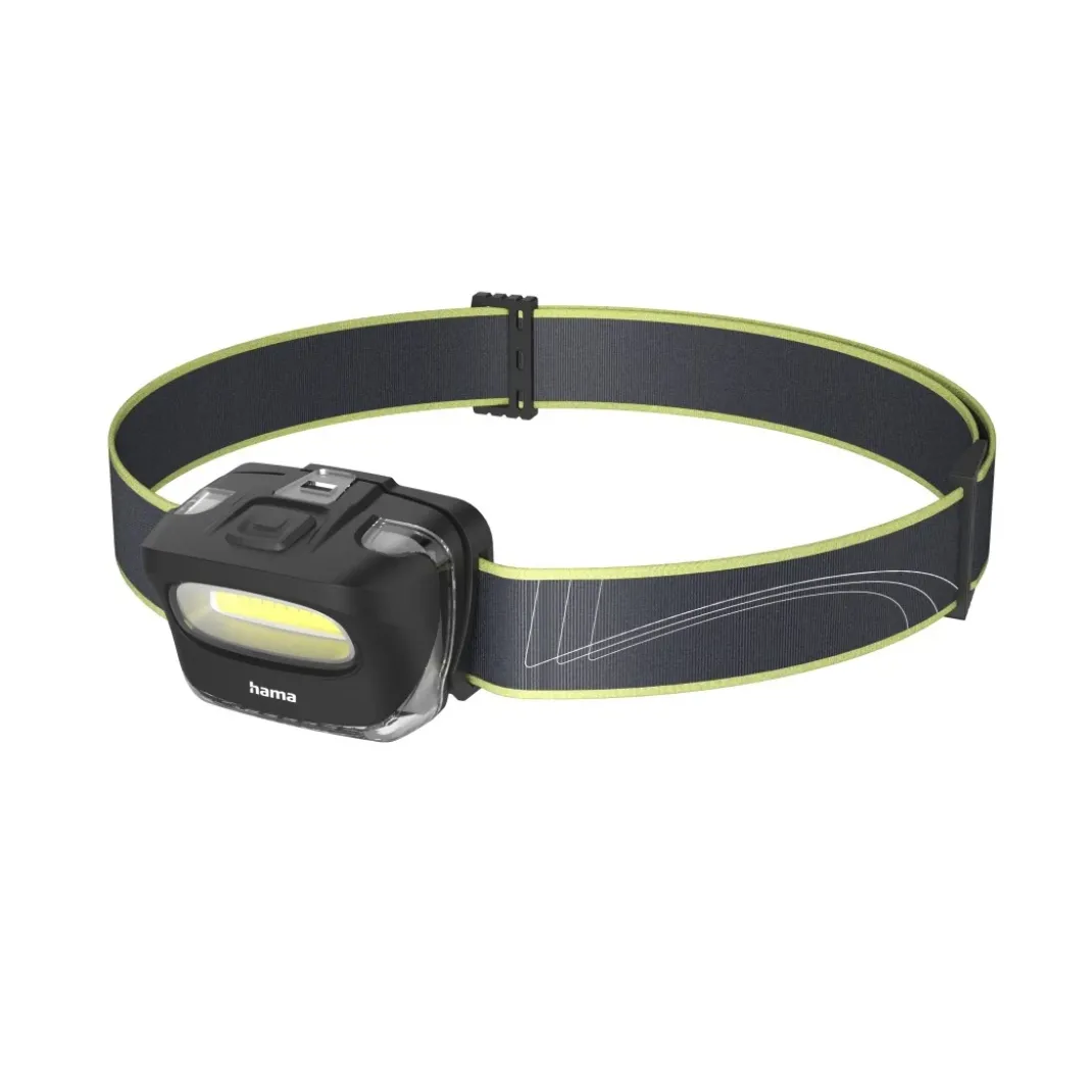 LED-Stirnlampe "HL110", Batterien, COB, Kopflampe zum Joggen, Sport, 2 Modi