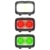 LED-Stirnlampe "HL350", Batterien, COB, Kopflampe, Warnlicht, Pfeife,7 Modi