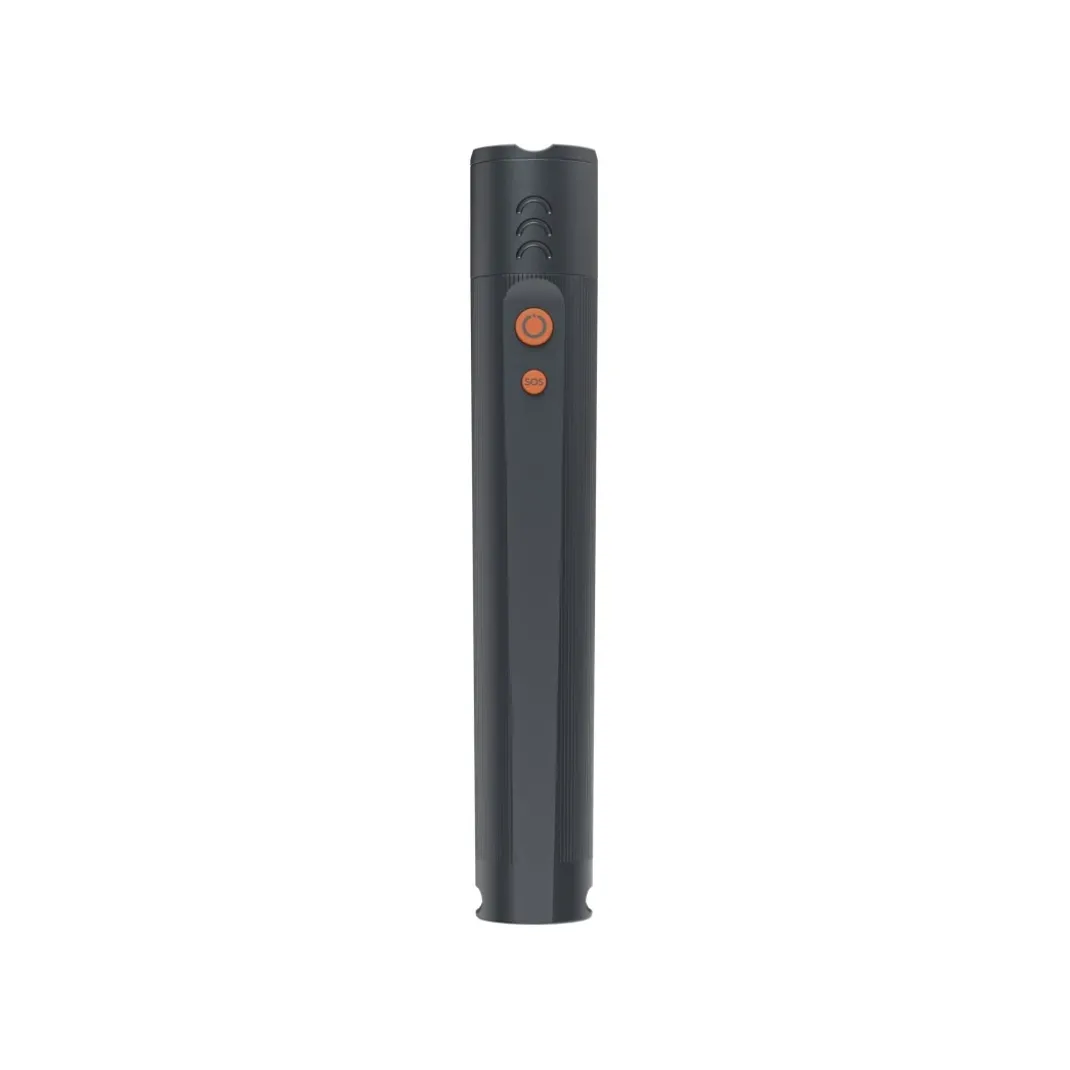 LED-Taschenlampe "FLX1000", Batterien, stoßfest, Alu, 4 Modi + SOS, Zoom