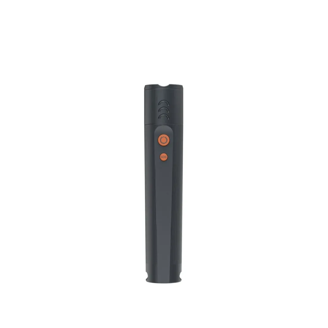 LED-Taschenlampe "FLX600", Batterien, stoßfest, Aluminium, 4 Modi+SOS, Zoom