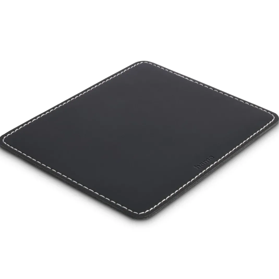 Mauspad "Lederoptik", Schwarz
