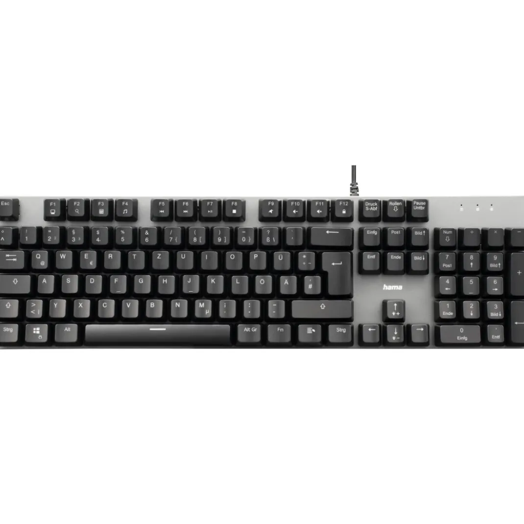Mechanische Office-Tastatur "MKC-650", extralanges Kabel, Schwarz/Anthrazit