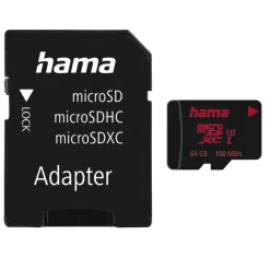 microSDXC 64GB UHS Speed C3 UHS-I 100MB/s + Adapter/Foto