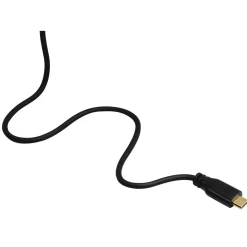 Micro-USB-Kabel, vergoldet, verdrehsicher, Schwarz, 0,75 m