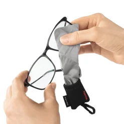 Mikrofaser-Reinigungstuch "Pocket", Schwarz