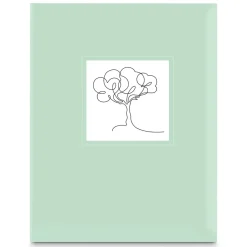 Minimax-Album "Colorful Lineart", für 100 Fotos im Format 10x15 cm, Grün