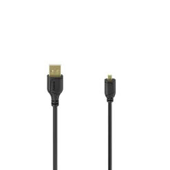 Mini-USB-Kabel "Flexi-Slim", Mini-B8-Stecker, USB 2.0, 480 Mbit/s, 0,75 m