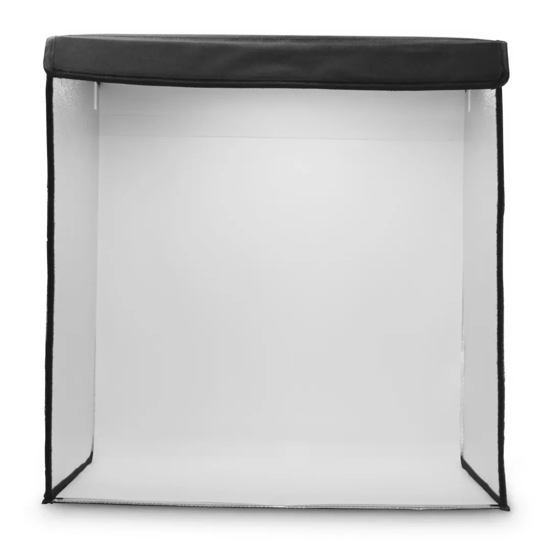Mobiles Mini-Fotostudio "ToGo", faltbare Fotobox mit LED-Ringlicht, 50x50cm
