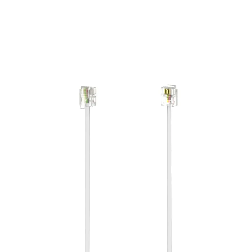 Modularkabel, Stecker 6p4c - Stecker 6p4c, 3 m, Weiß