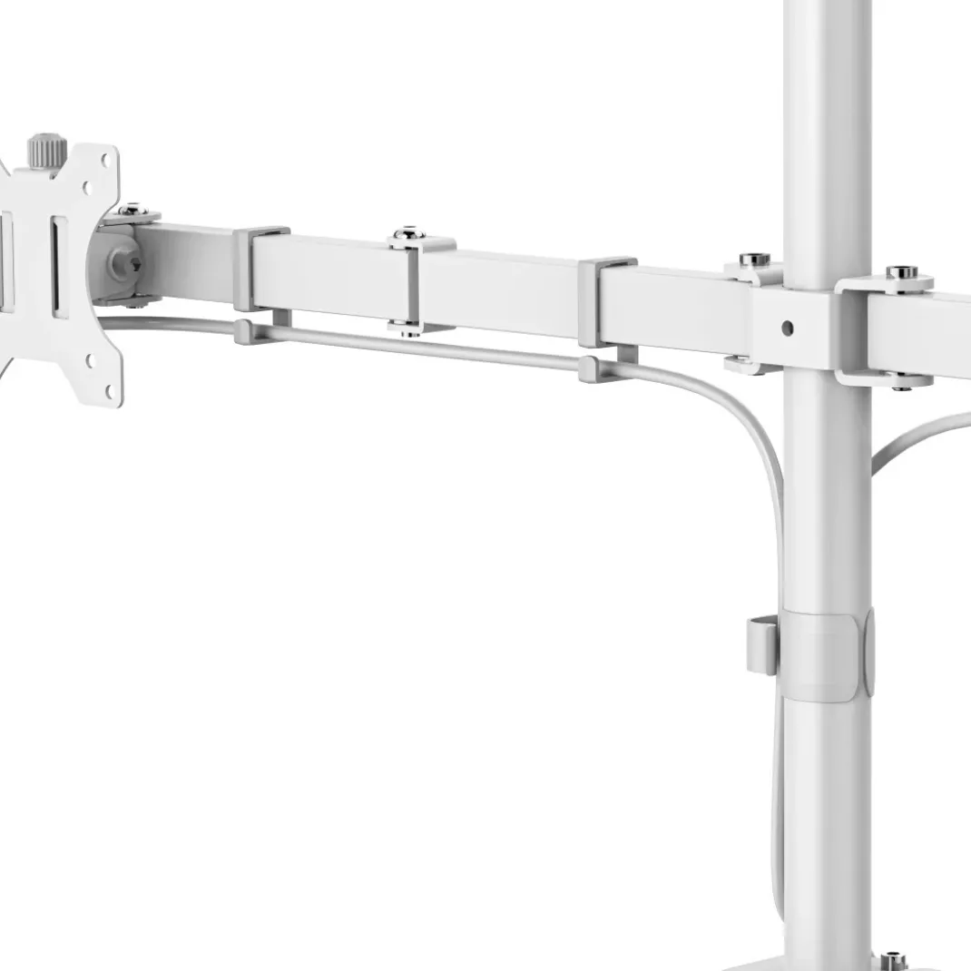 Monitorhalterung, 2 Monitore, höhenverstellbar, schwenk-/neigbar, 13" - 35"