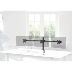 Monitorhalterung, 3 Monitore, höhenverstellbar, schwenk-/neigbar, 13" - 27"