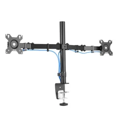 Monitorhalterung, 2 Monitore, höhenverstellbar, schwenk-/neigbar, 13“ - 32