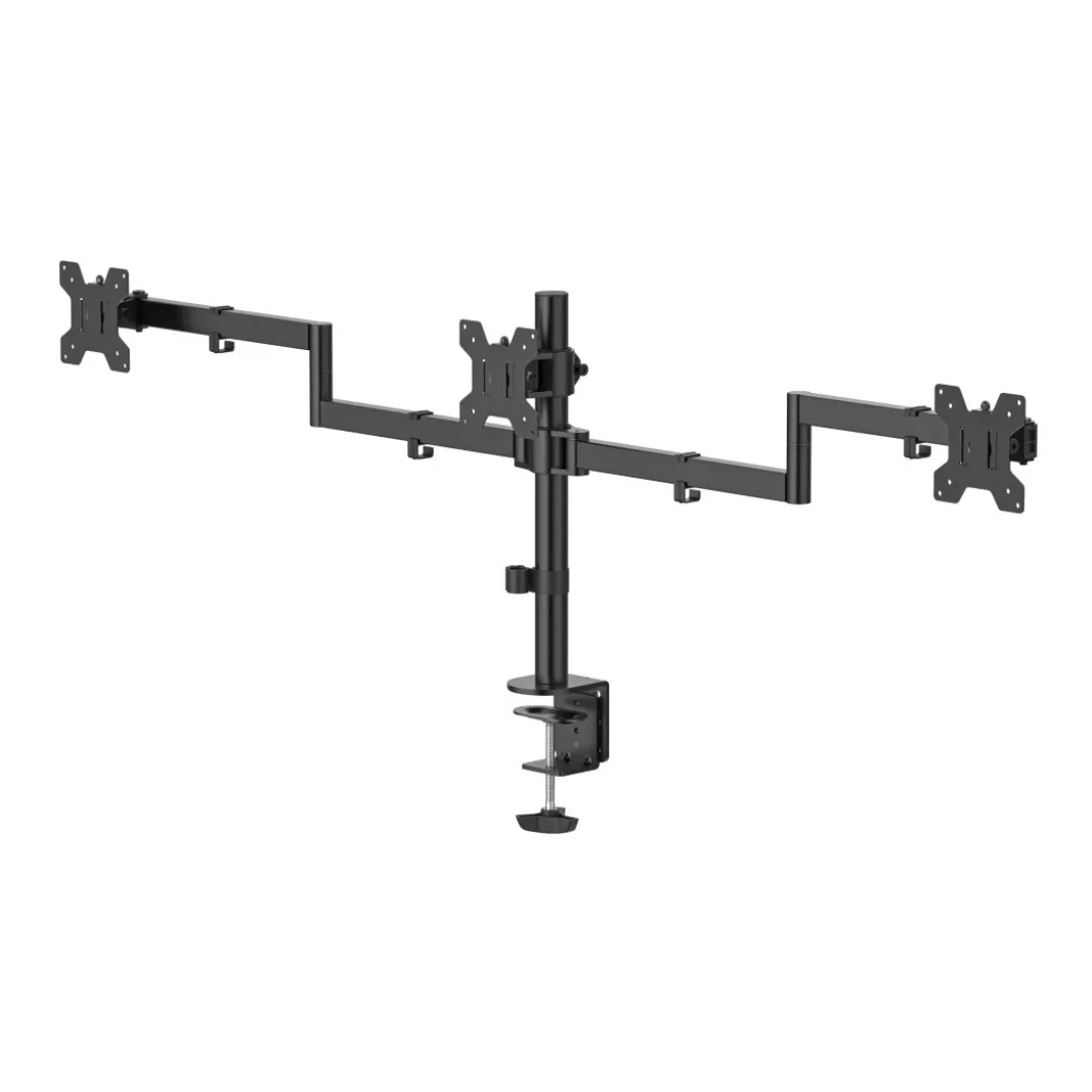 Monitorhalterung, 3 Monitore, höhenverstellbar, schwenk-/neigbar, 13" - 27"