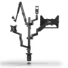 Monitorhalterung für Streaming Setup, 4 Arme, höhenverstellbar, schwenkbar